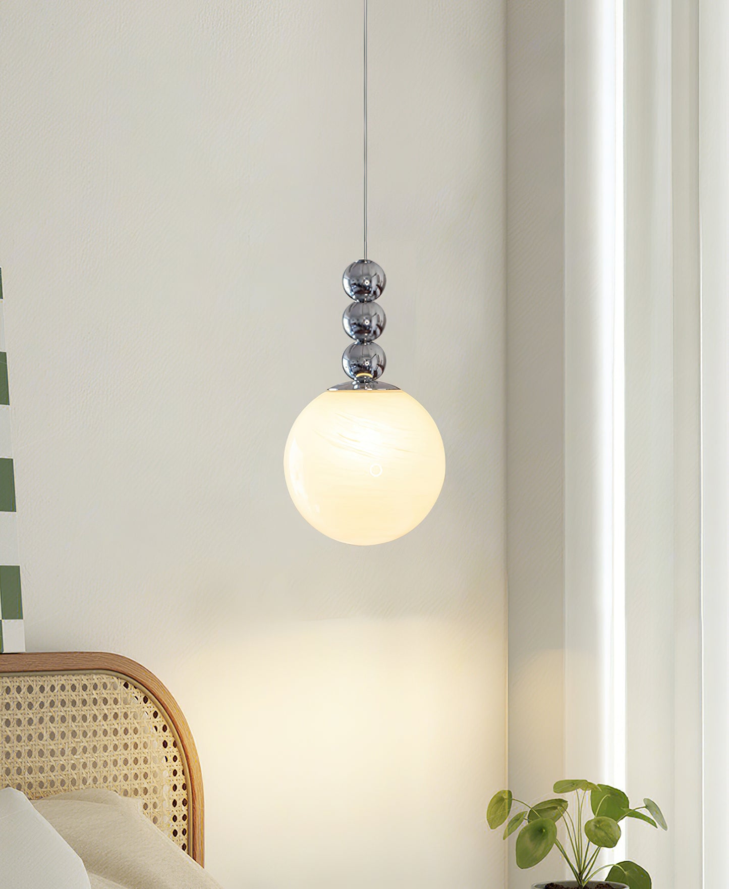 Creative Gourd Glass Pendant Lamp