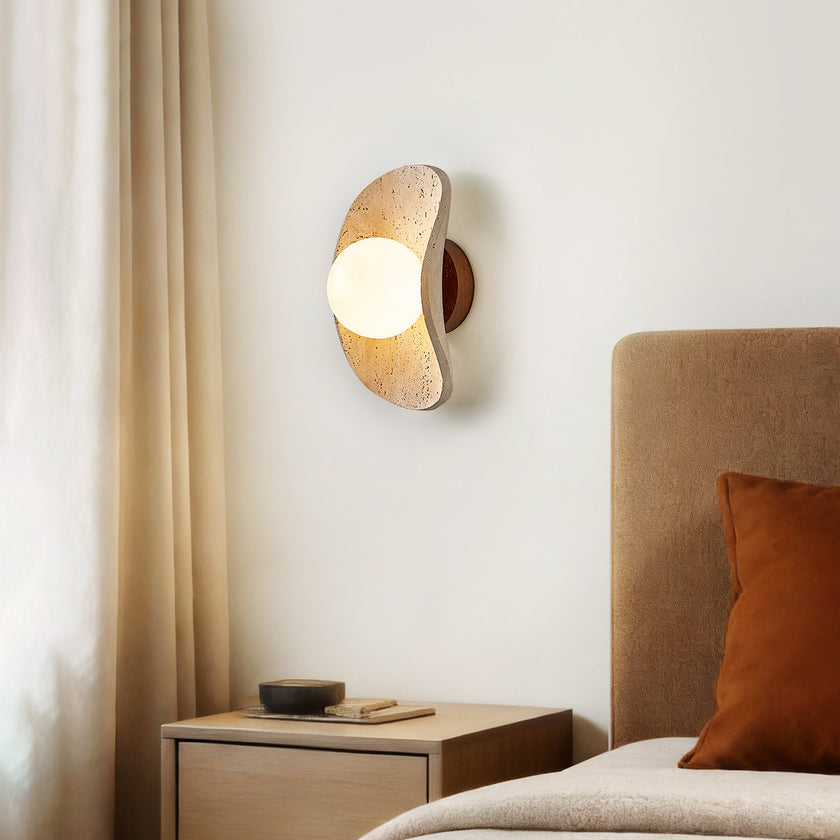 Cresia Travertine Wall Lamp