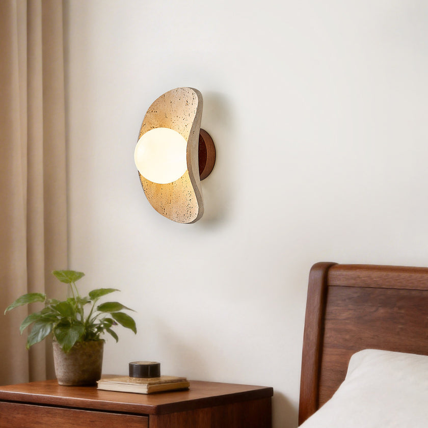 Cresia Travertine Wall Lamp