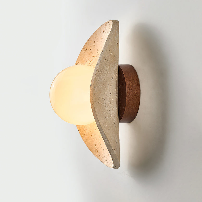 Cresia Travertine Wall Lamp