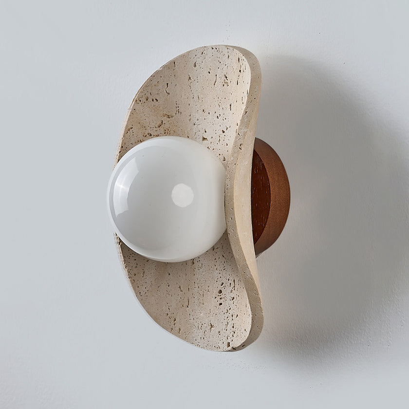 Cresia Travertine Wall Lamp
