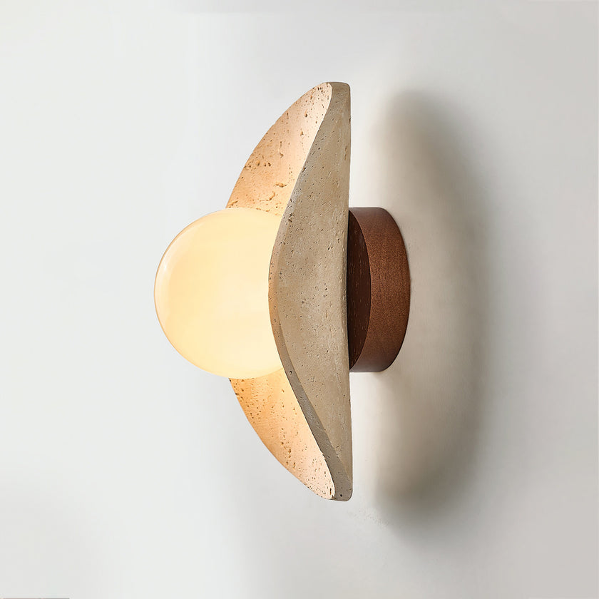 Cresia Travertine Wall Lamp