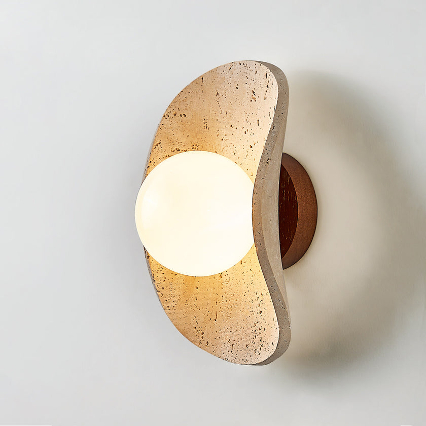 Cresia Travertine Wall Lamp