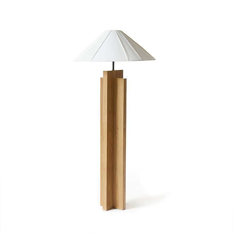 Crossbase Wooden Floor Lamp