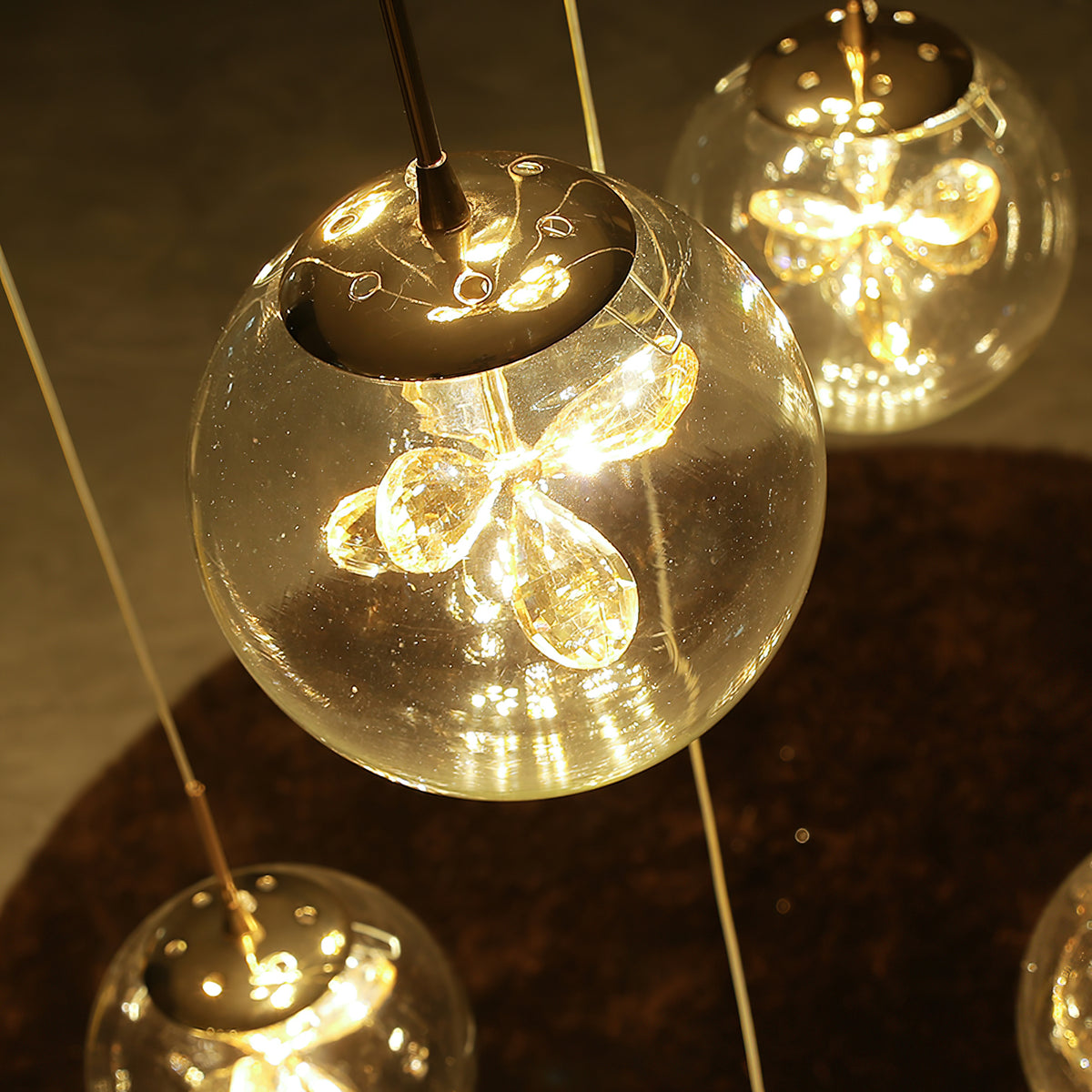 Crystal Flower Chandelier – detail 2