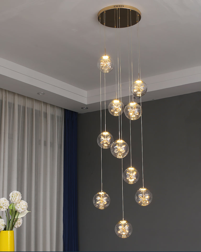 Crystal Flower Chandelier