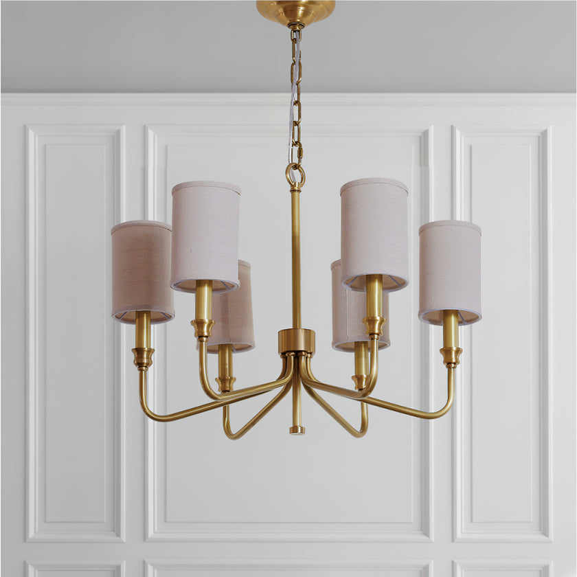 Cylinder Fabric Chandelier