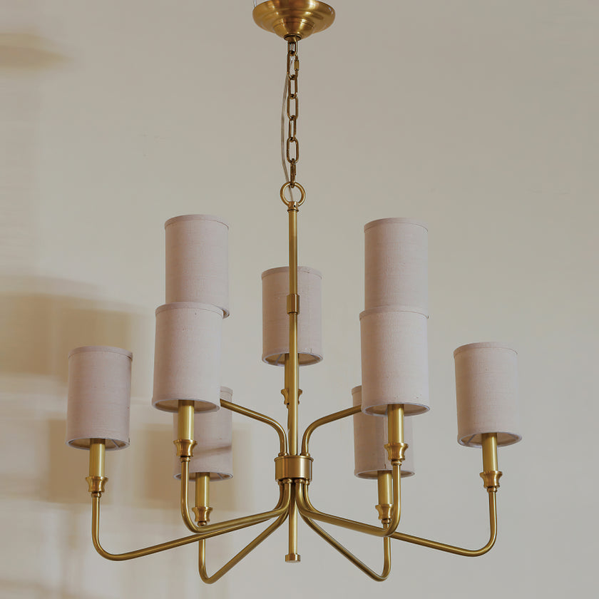 Cylinder Fabric Chandelier