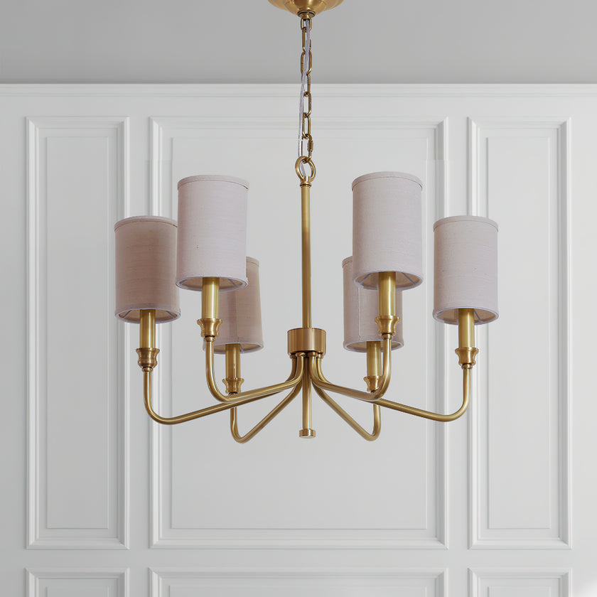 Cylinder Fabric Chandelier