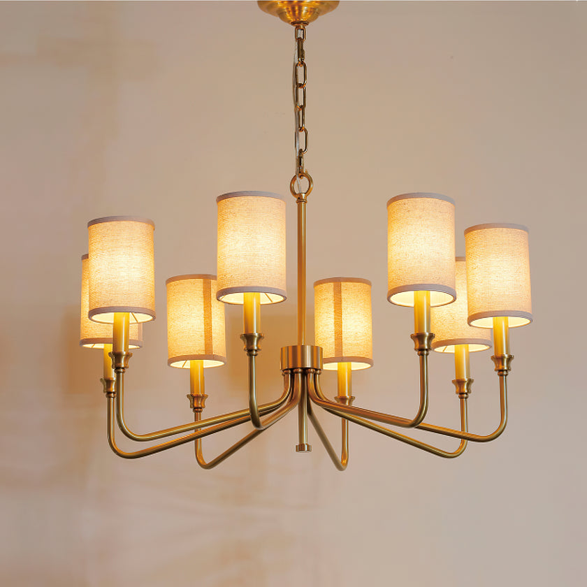 Cylinder Fabric Chandelier