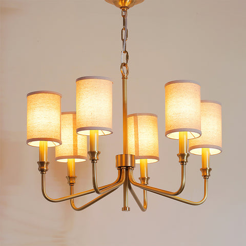 Cylinder Fabric Chandelier – detail 28