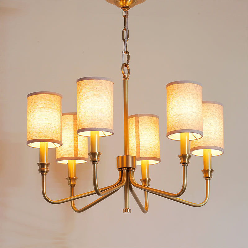 Cylinder Fabric Chandelier