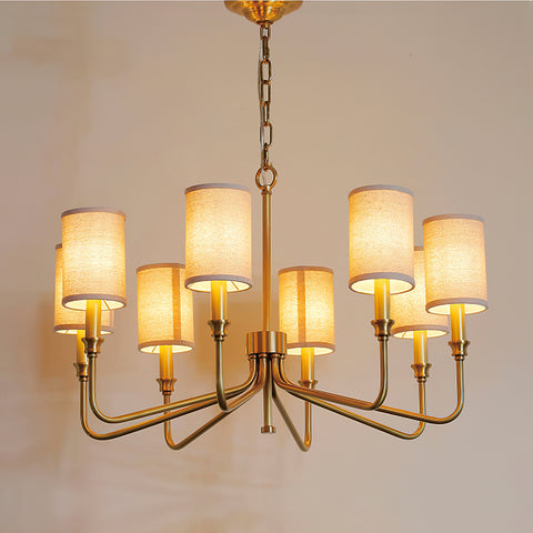 Cylinder Fabric Chandelier – detail 29
