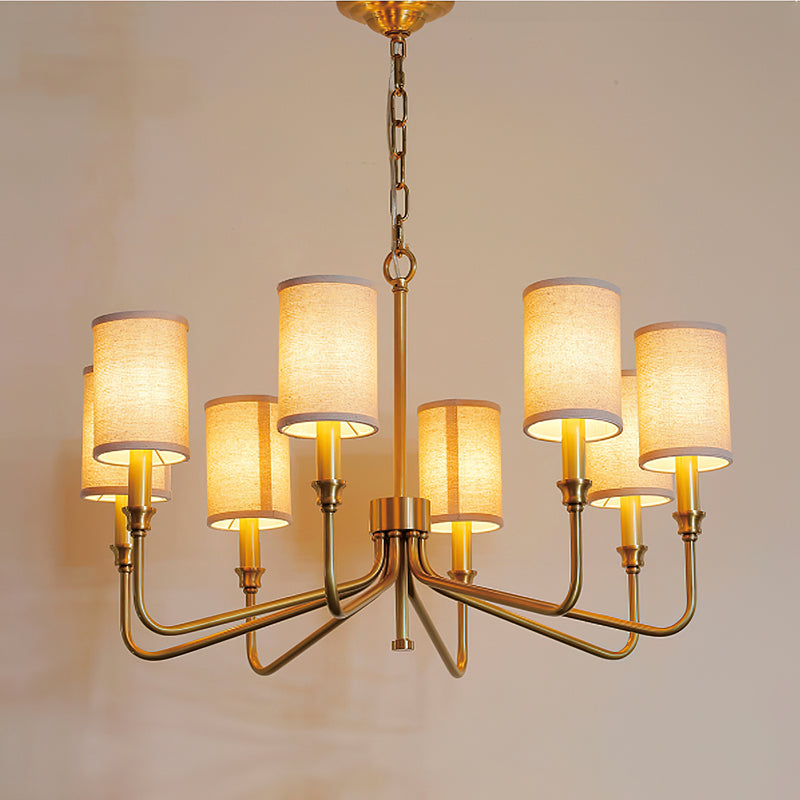 Cylinder Fabric Chandelier