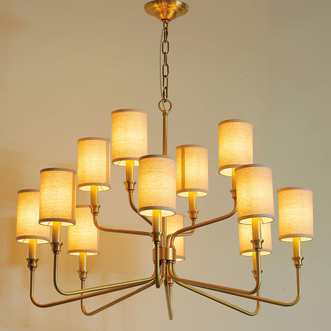 Cylinder Fabric Chandelier – detail 32