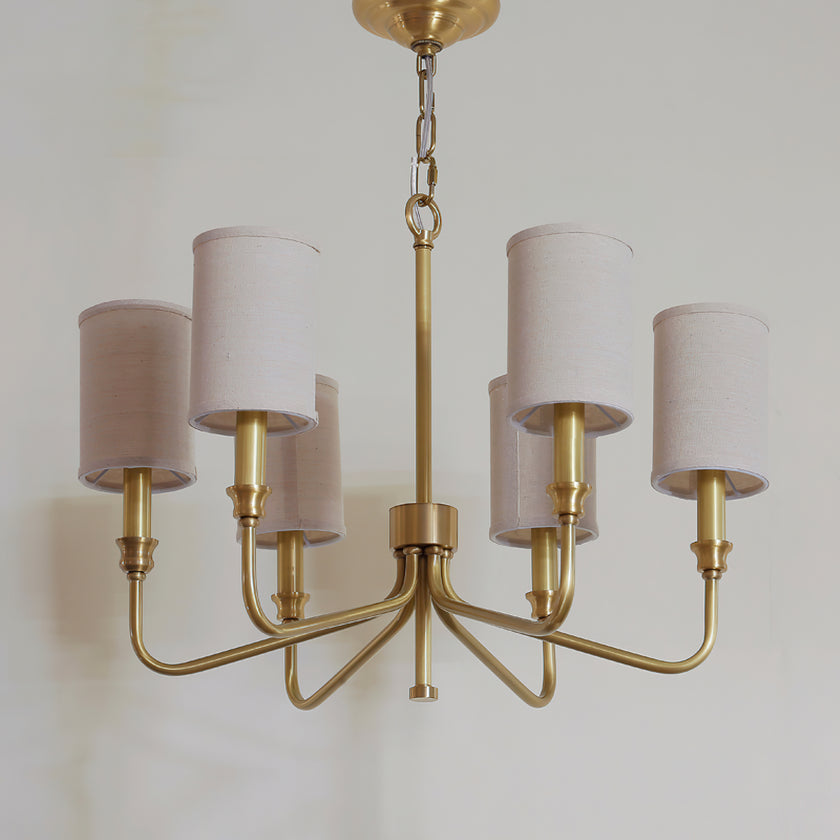 Cylinder Fabric Chandelier