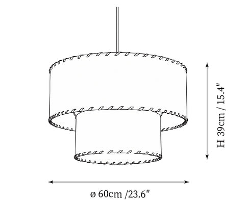 Dia 60cm x H 39cm