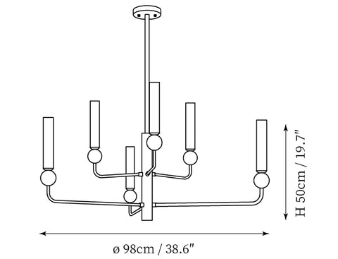 Delie Chandelier — Desenhos técnicos 1