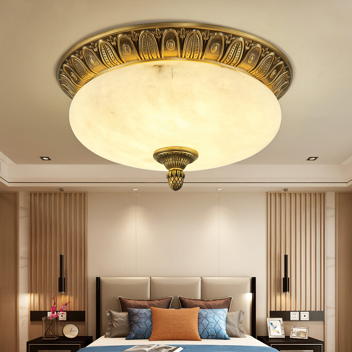 Deltana Alabaster Ceiling Light – detail 2