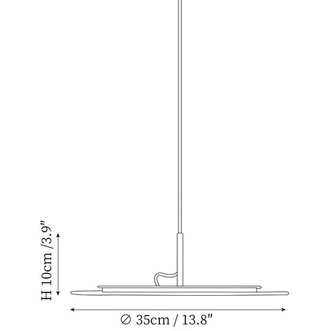 Disk Hanglamp — Dimensioentekeningen 2