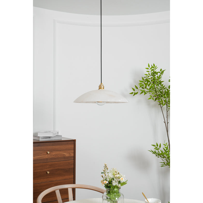 Dome Alabaster Pendant Light