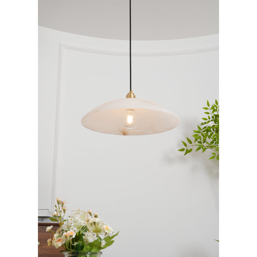 Dome Alabaster Pendant Light