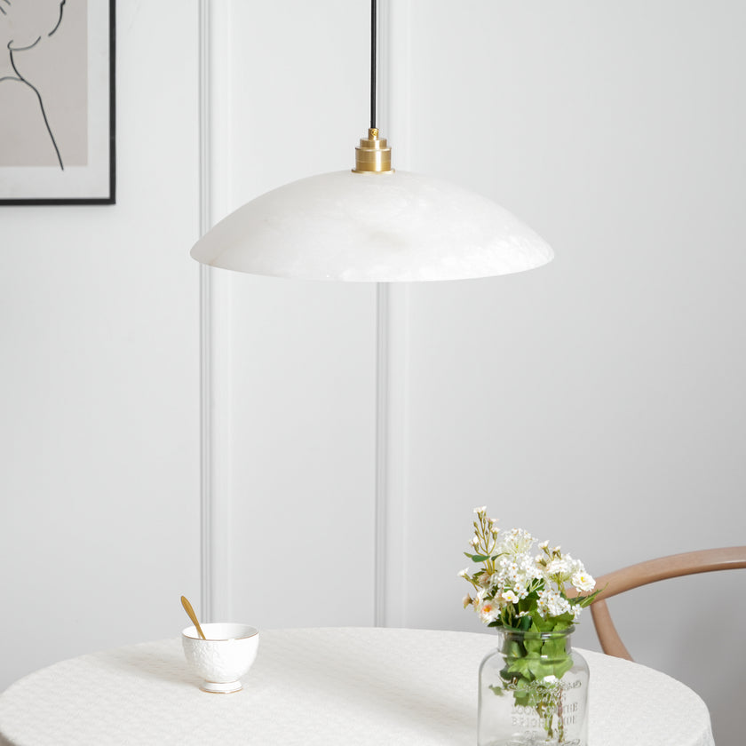 Dome Alabaster Pendant Light