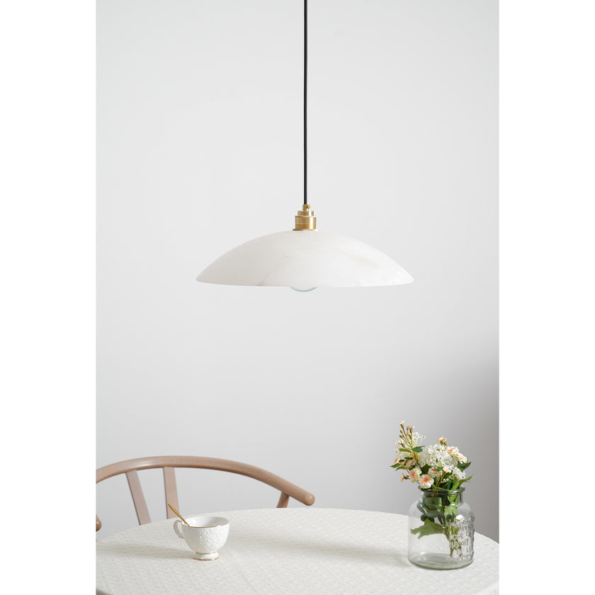 Dome Alabaster Pendant Light