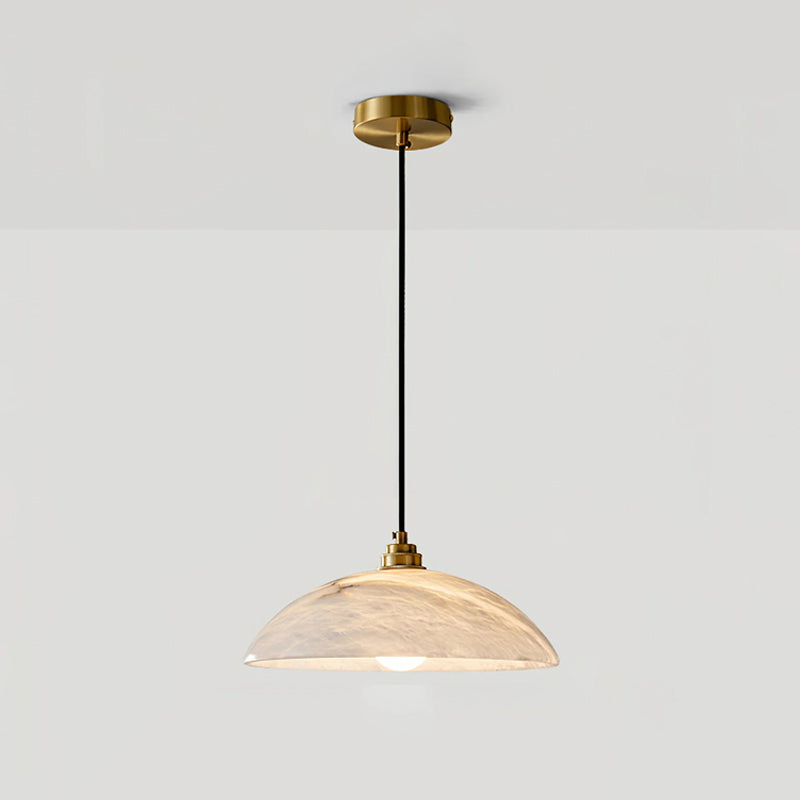 Dome Alabaster Pendant Light