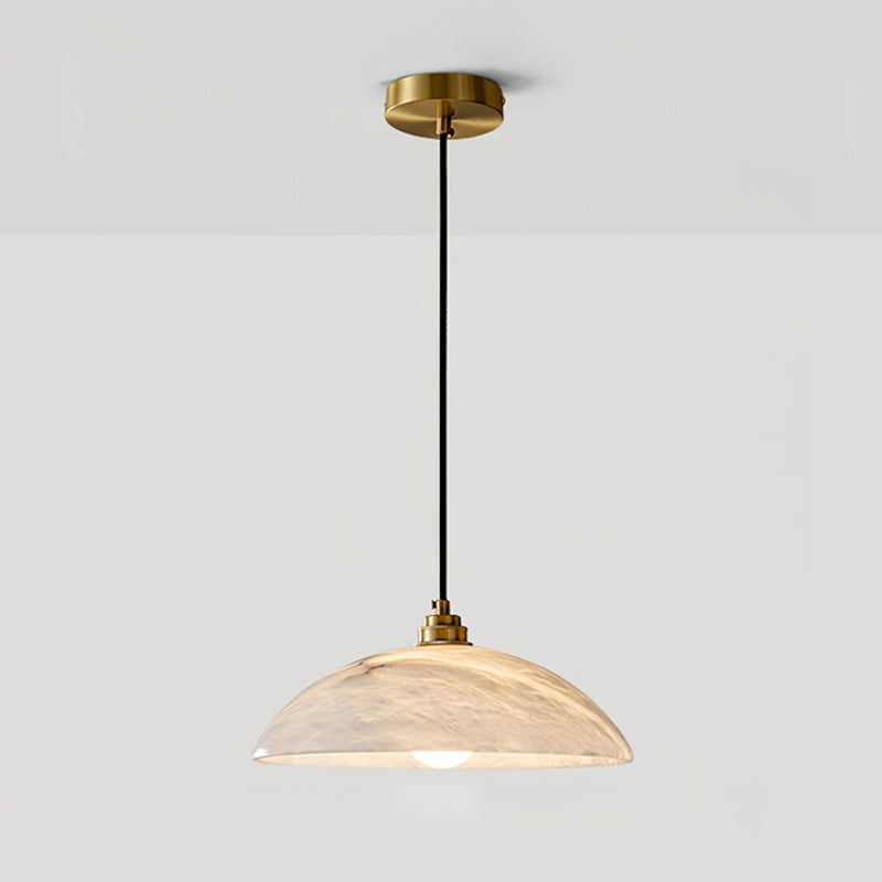 Dome Alabaster Pendant Light