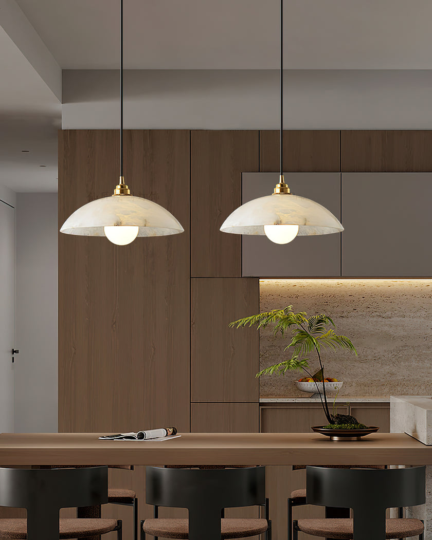 Dome Alabaster Pendant Light