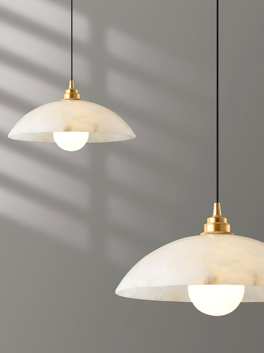Dome Alabaster Swag Lights