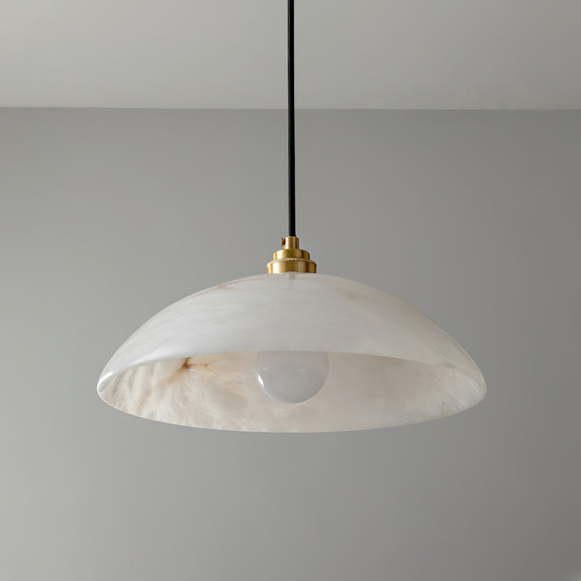 Dome Alabaster Swag Lights