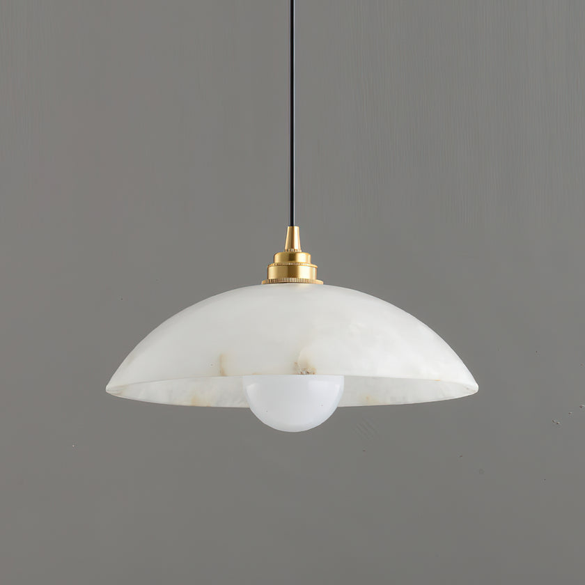Dome Alabaster Swag Lights