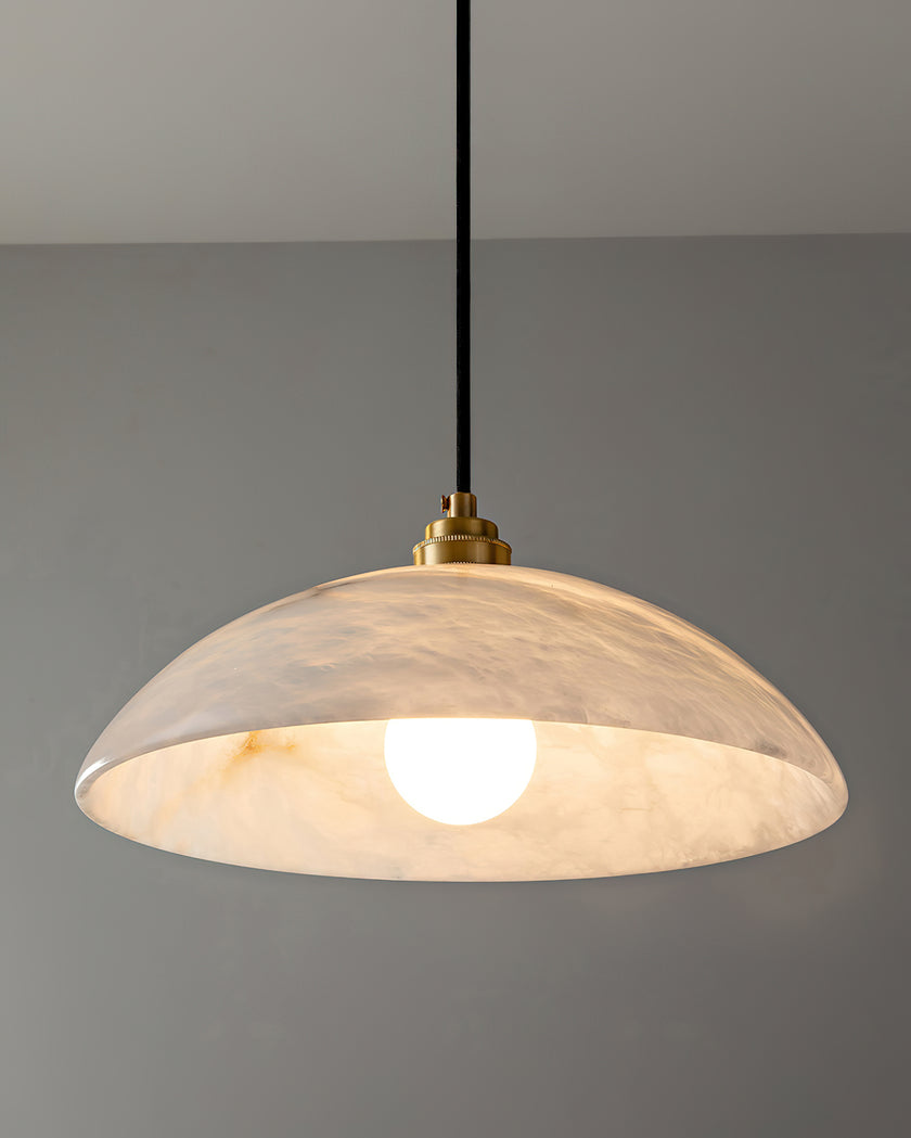 Dome Alabaster Swag Lights