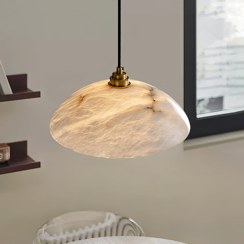 Dome Alabaster Swag Lights