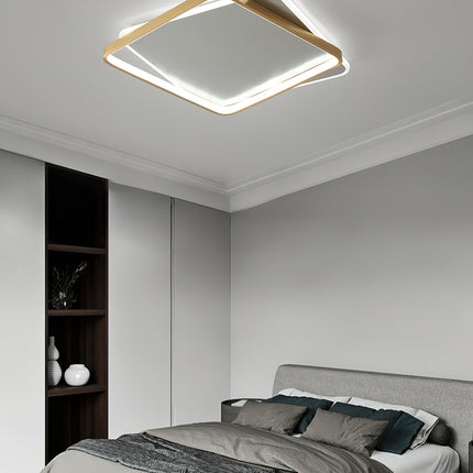 Double layer Copper Ceiling Lamp