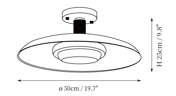 Draper Ceiling Lamp