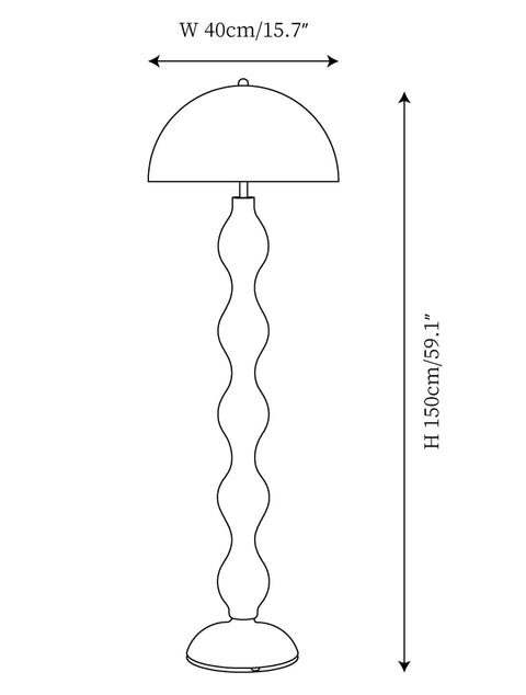 Drop Floor Lamp — Dimension drawings 1