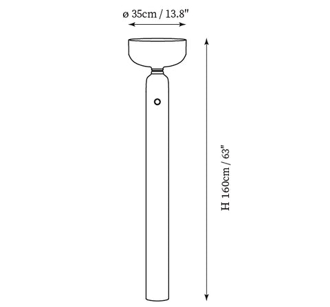 Dumbbell Floor Lamp — Dimension drawings 1