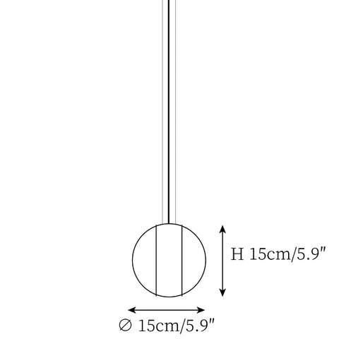 ∅ 5.9″ x H 5.9″ / Dia 15cm x H 15cm