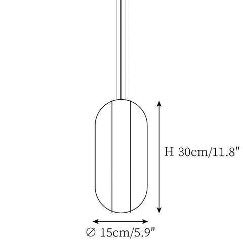 ∅ 5.9″ x H 11.8″ / Dia 15cm x H 30cm