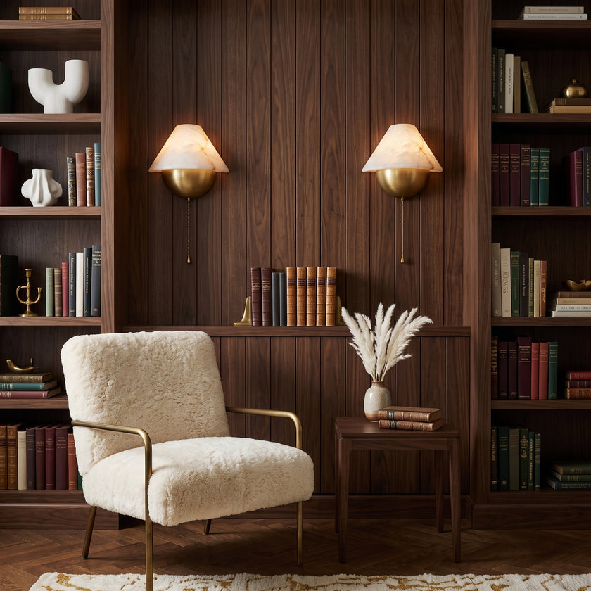 Ellen Alabaster Wall Sconce