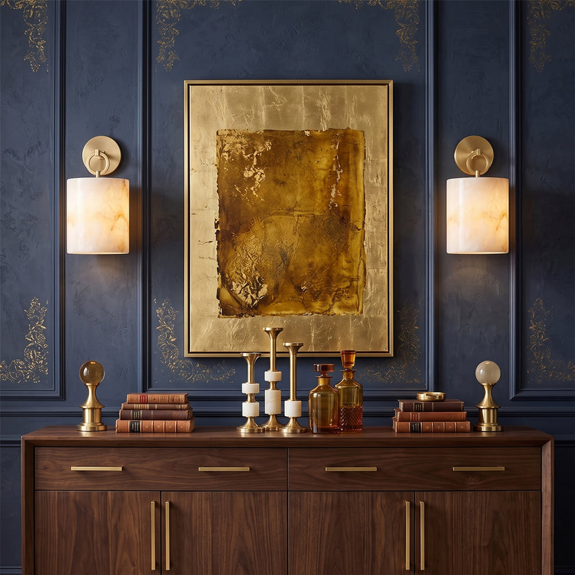 Elnoria Alabaster Wall Sconce