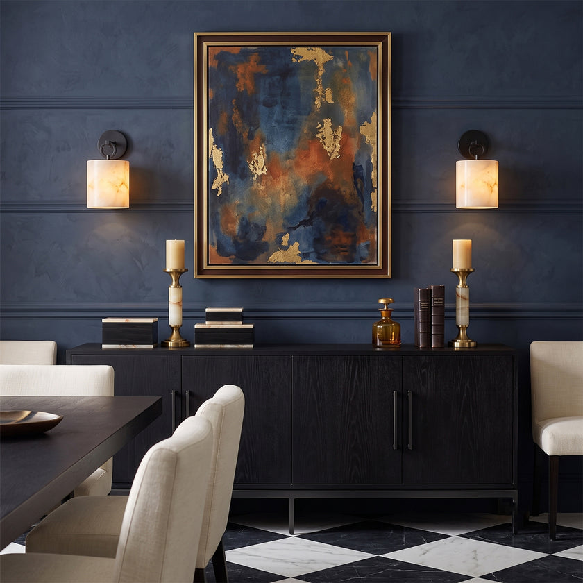 Elnoria Alabaster Wall Sconce