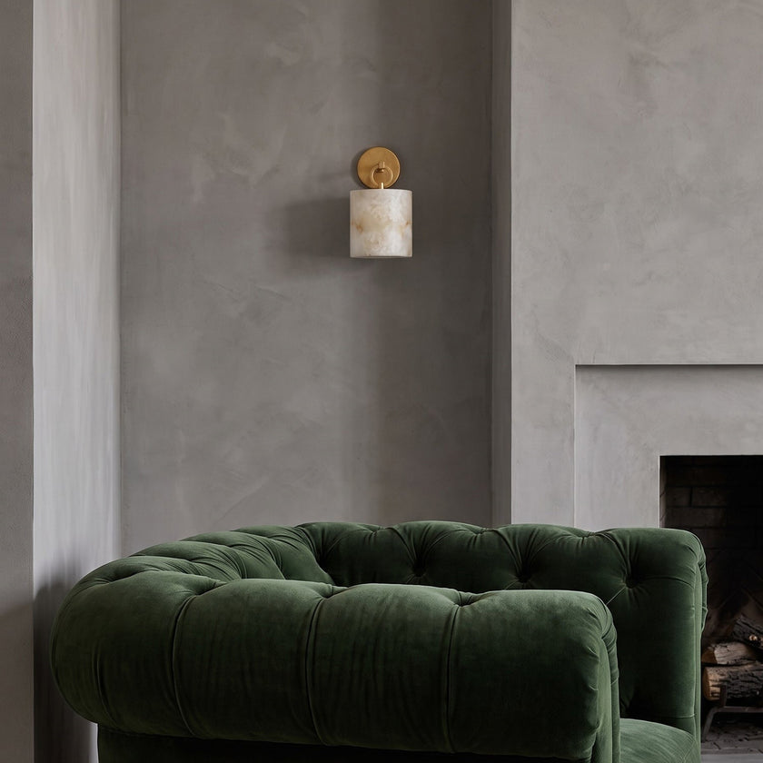 Elnoria Alabaster Wall Sconce