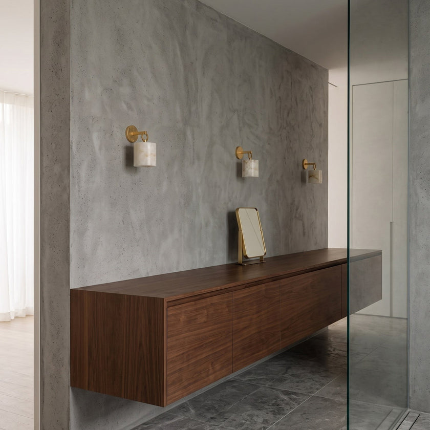 Elnoria Alabaster Wall Sconce