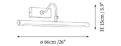 Aplique de Pared Elston — Planos de dimensiones 4