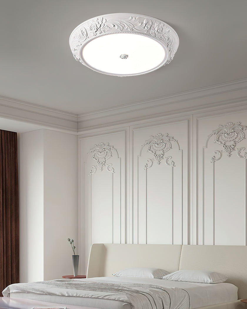 Embossed Resin Ceiling Light