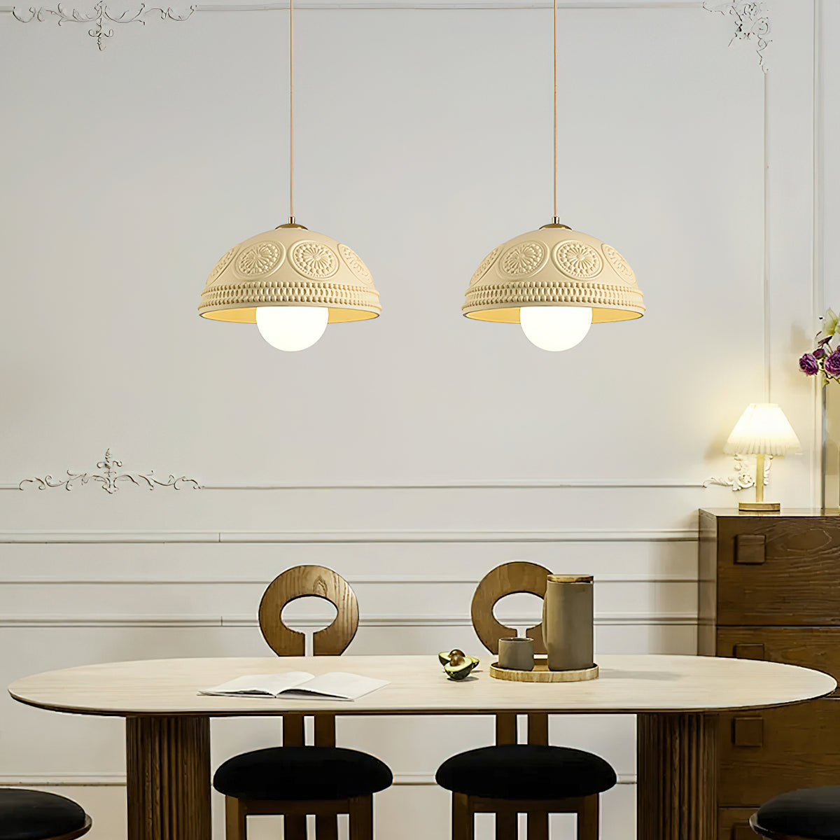 Embossed Ripple Pendant Lamp – detail 2